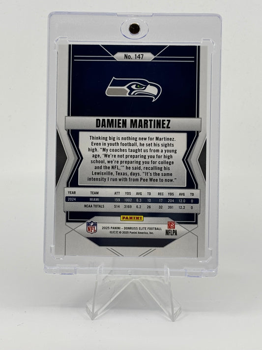 2025 Panini Donruss Elite ROOKIES SILVER /999 Damien Martinez #147 SEAHAWKS