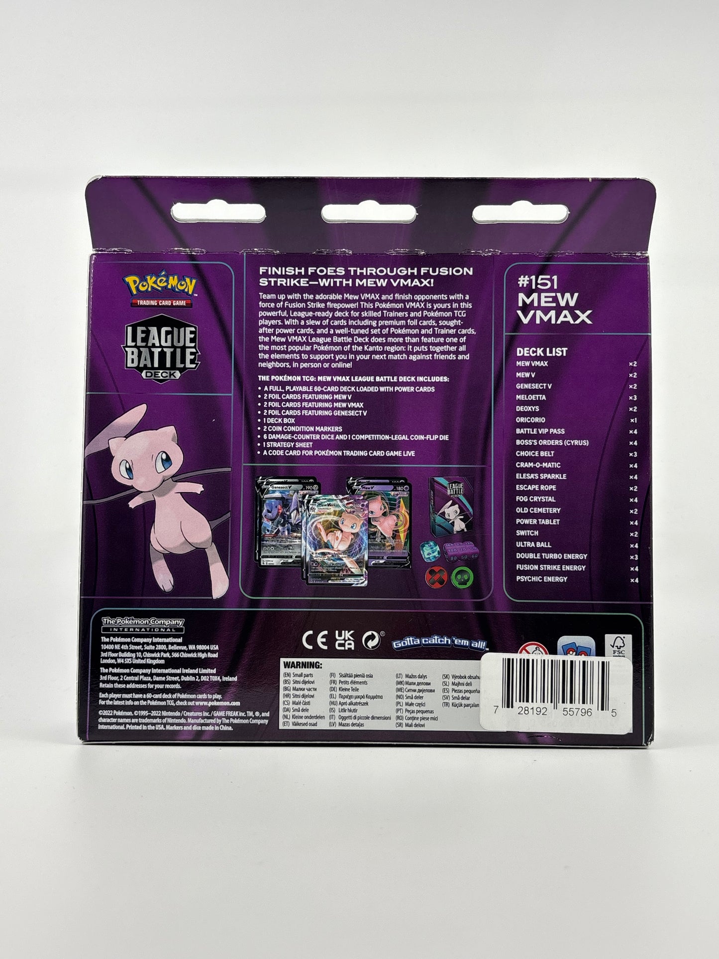 Pokémon: TCG Mew VMAX League Battle Deck , New Sealed