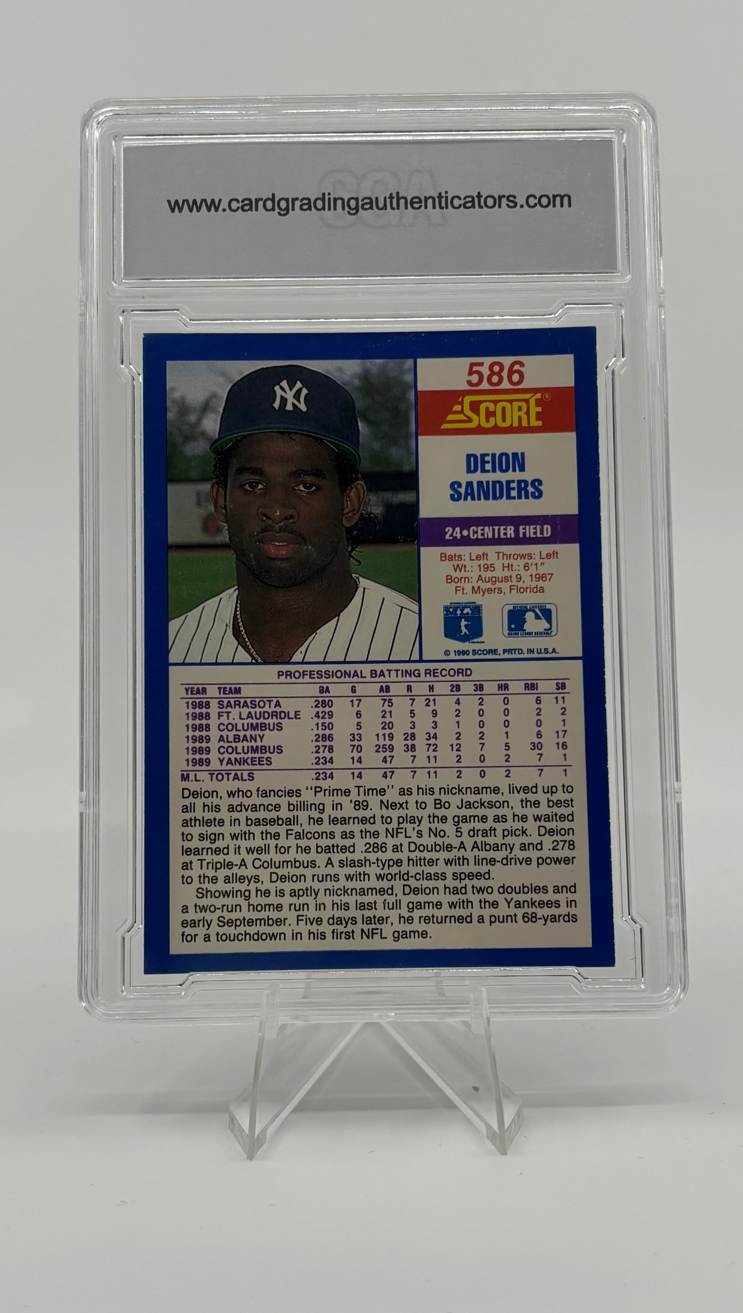 1990 Score - Deion Sanders #586 CGA 6