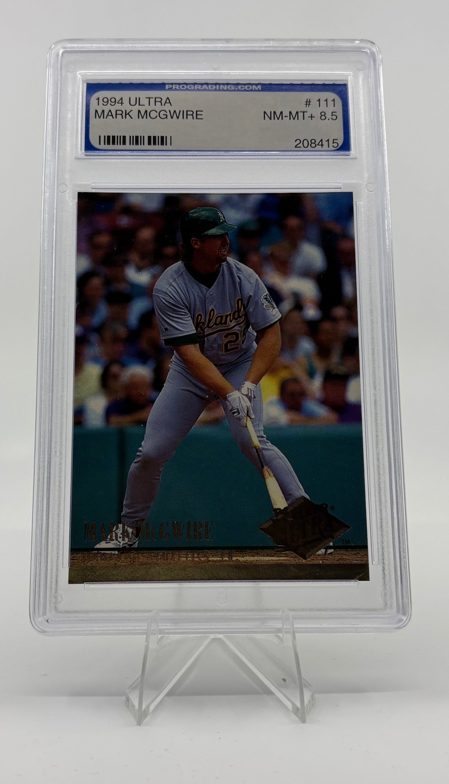 1994 Fleer Ultra Mark McGwire #111 ProGrading 8.5
