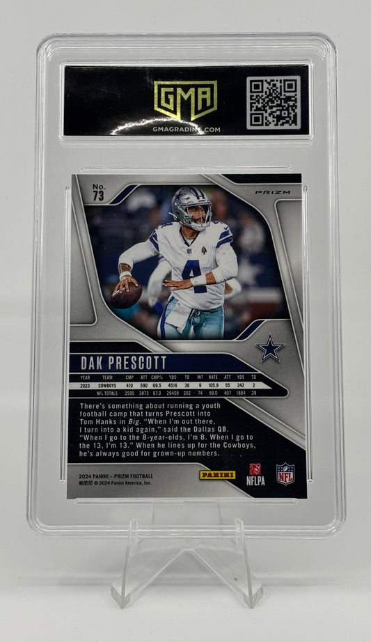 2024 Panini Prizm - Dak Prescott #73 Red White & Blue Prizm GMA 10