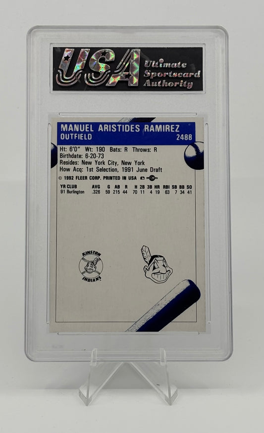 1992 Fleer ProCards Minor League - Manny Ramirez #2488 (RC) USA 8.5