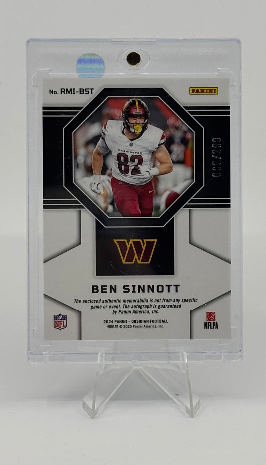 2024 Panini Obsidian - Rookie Materials Ink Ben Sinnott #RMI-BST /299 RC