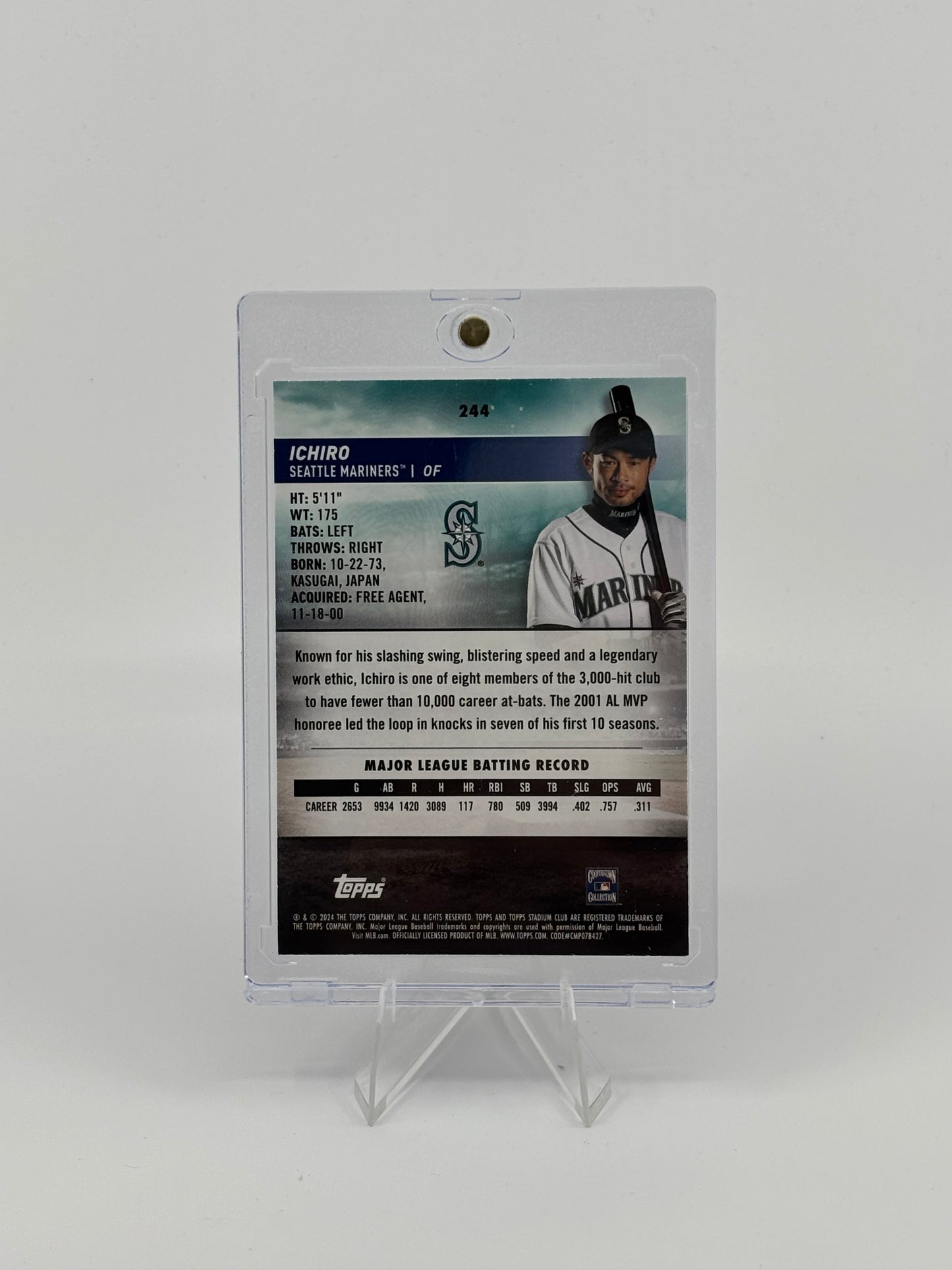 2024 Topps Stadium Club - Ichiro Suzuki #244 Pink Foil