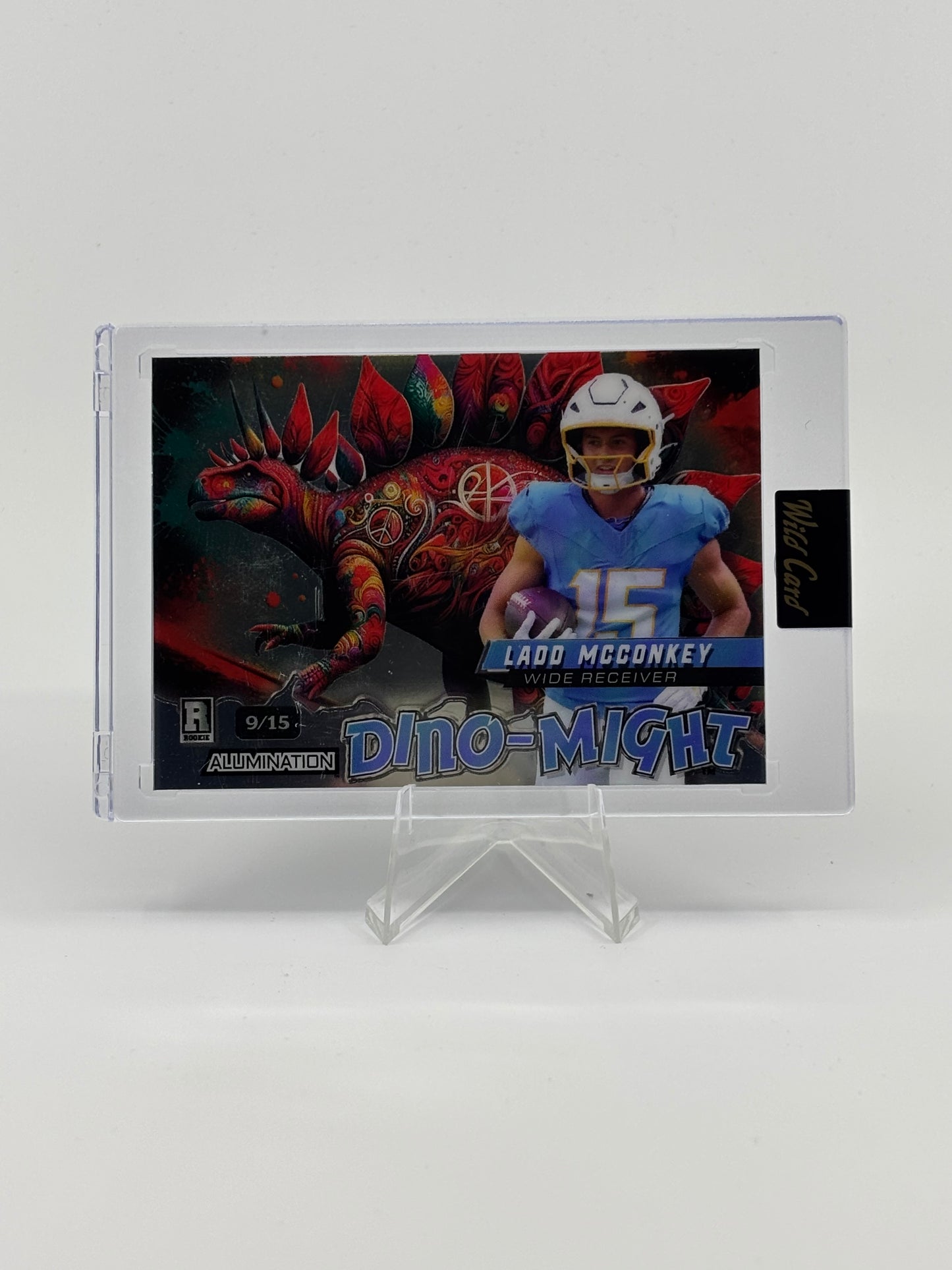 2024 Wild Card Dino-Might Ladd McConkey /15 Stegosaurus RC