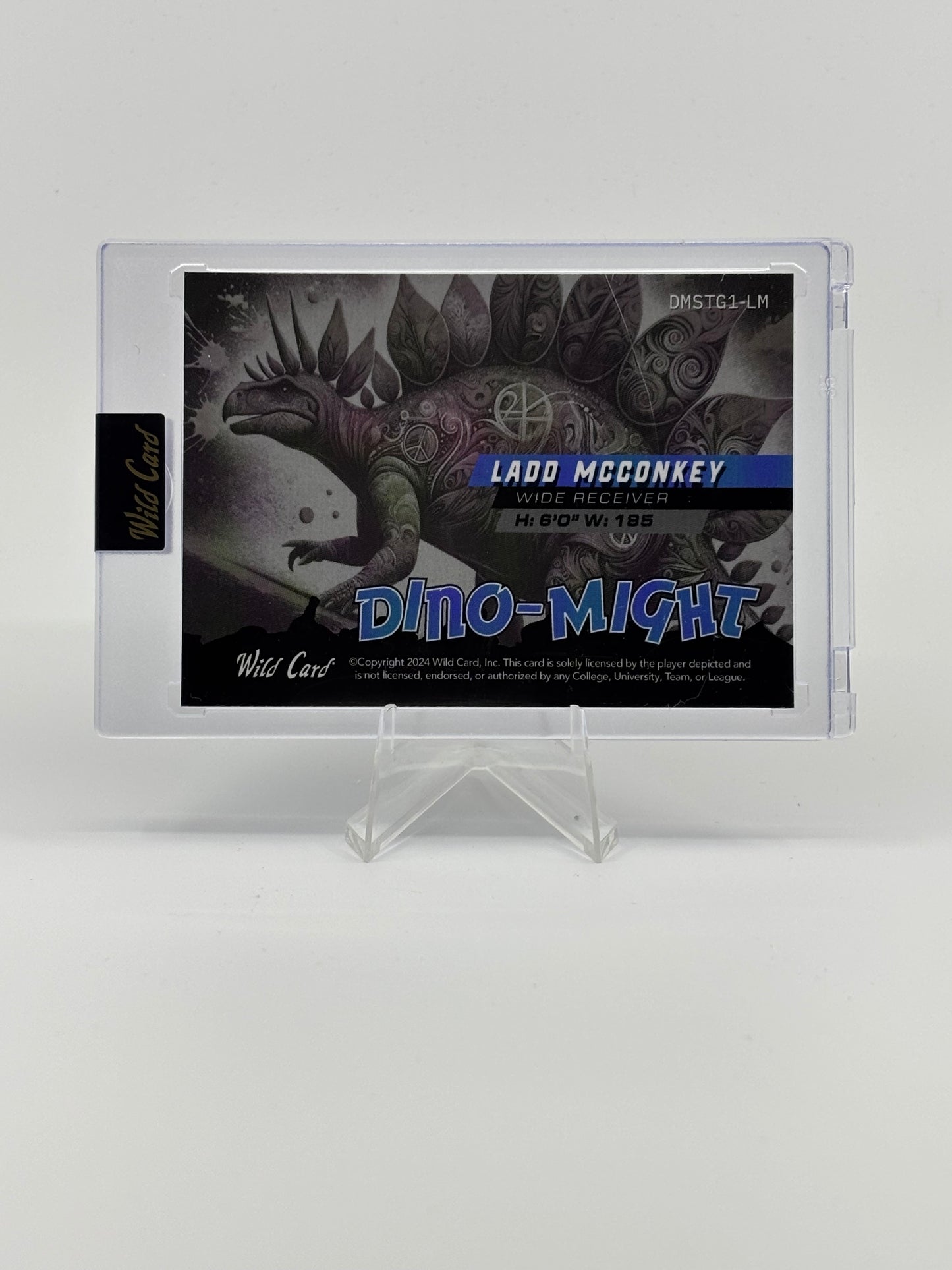 2024 Wild Card Dino-Might Ladd McConkey /15 Stegosaurus RC