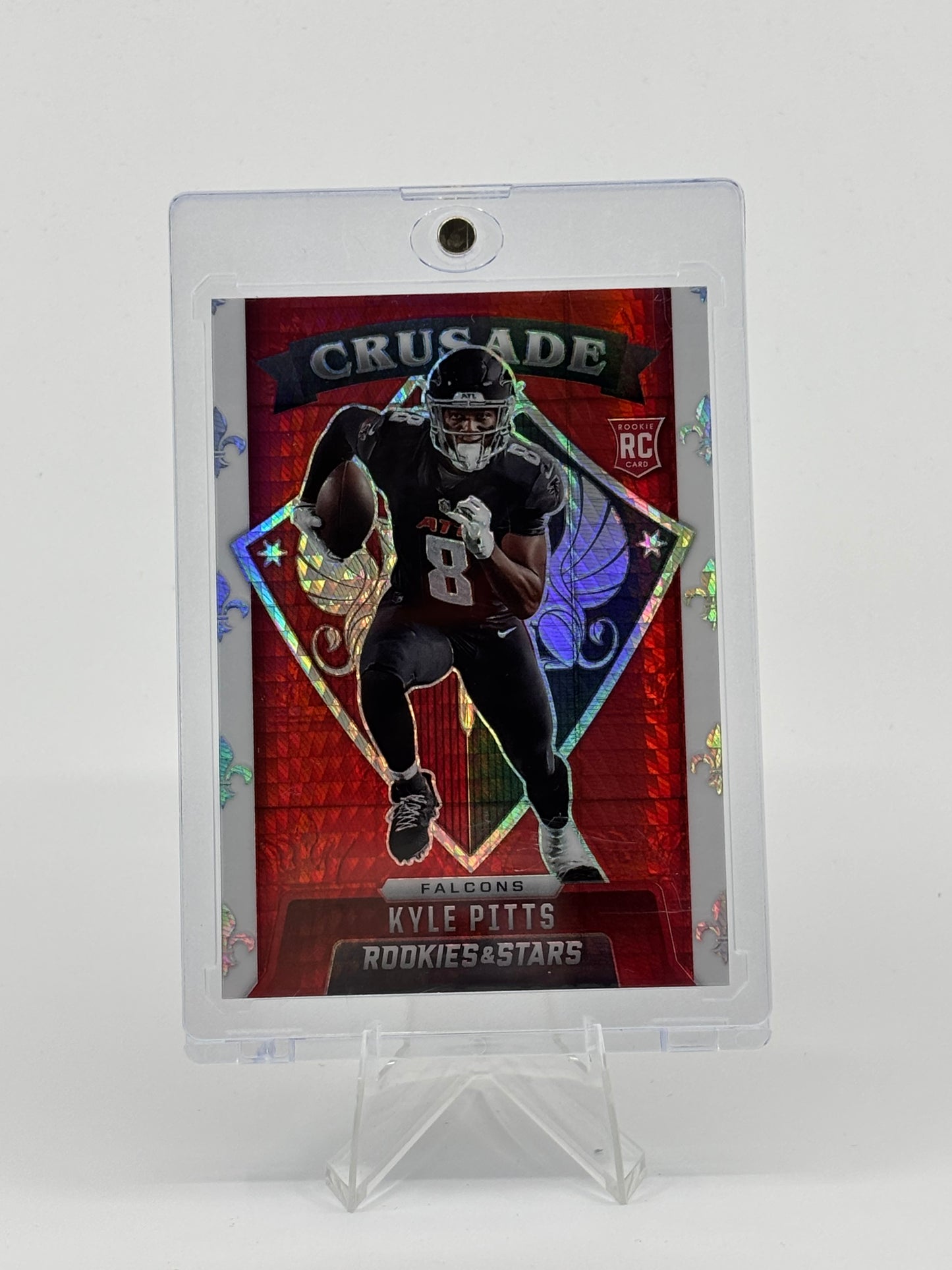 2021 Panini Rookies & Stars - Crusade Kyle Pitts #CR-30 Red Hyper Prizm (RC)