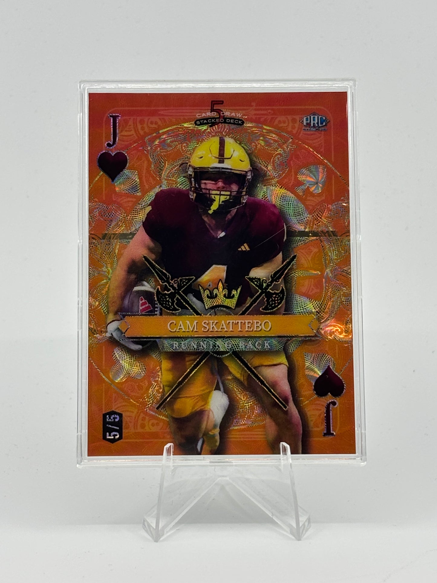 2024 Wild Card 5 Card Draw Cam Skattebo /5 PRC