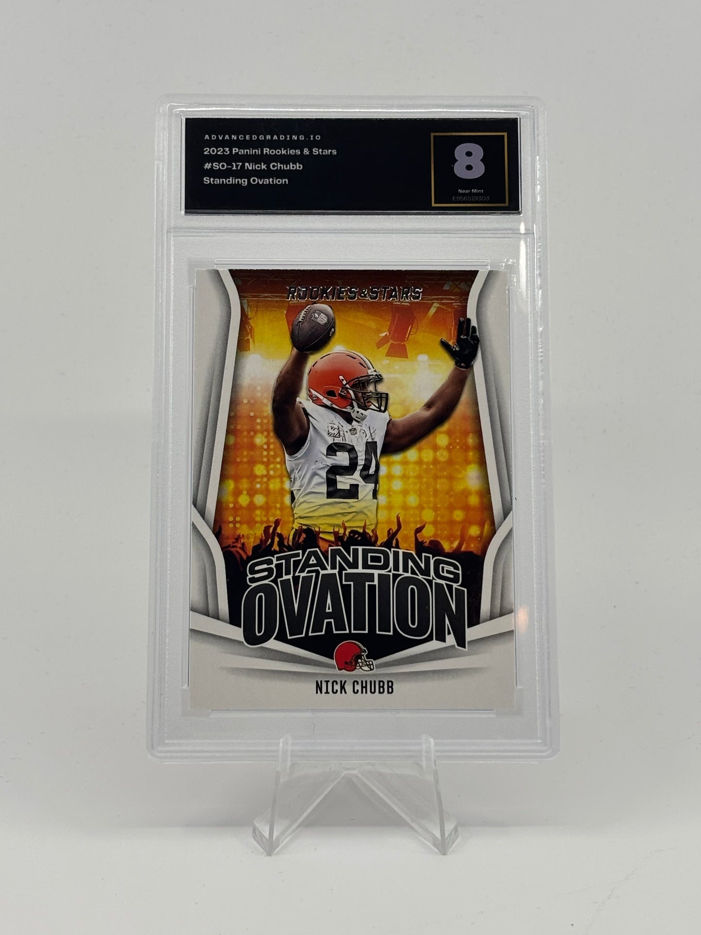 2023 Panini Rookies & Stars - Standing Ovation Nick Chubb #SO-17 AG 10