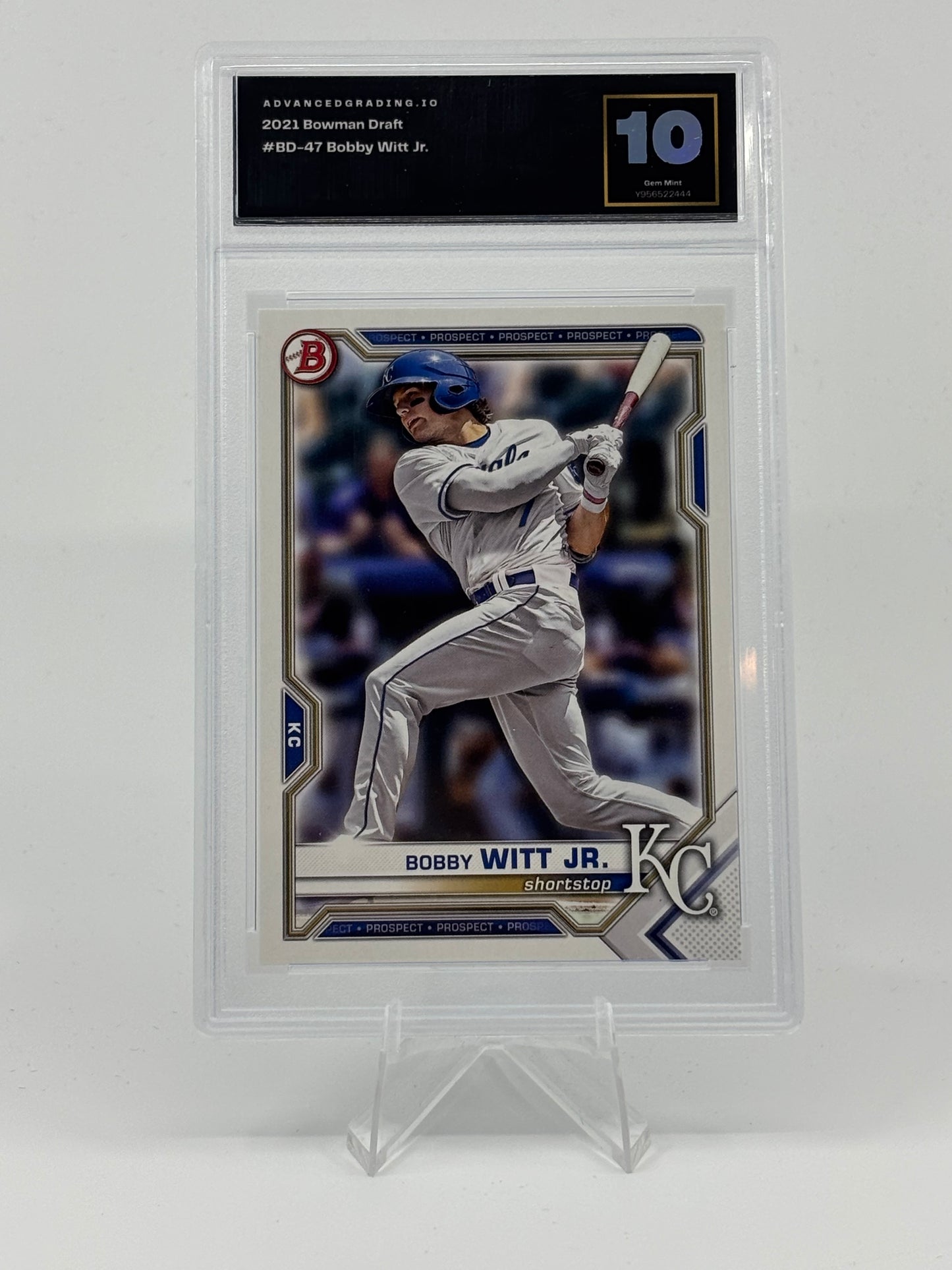 2021 Bowman Draft - Bobby Witt Jr. #BD-47 (RC) AG 10