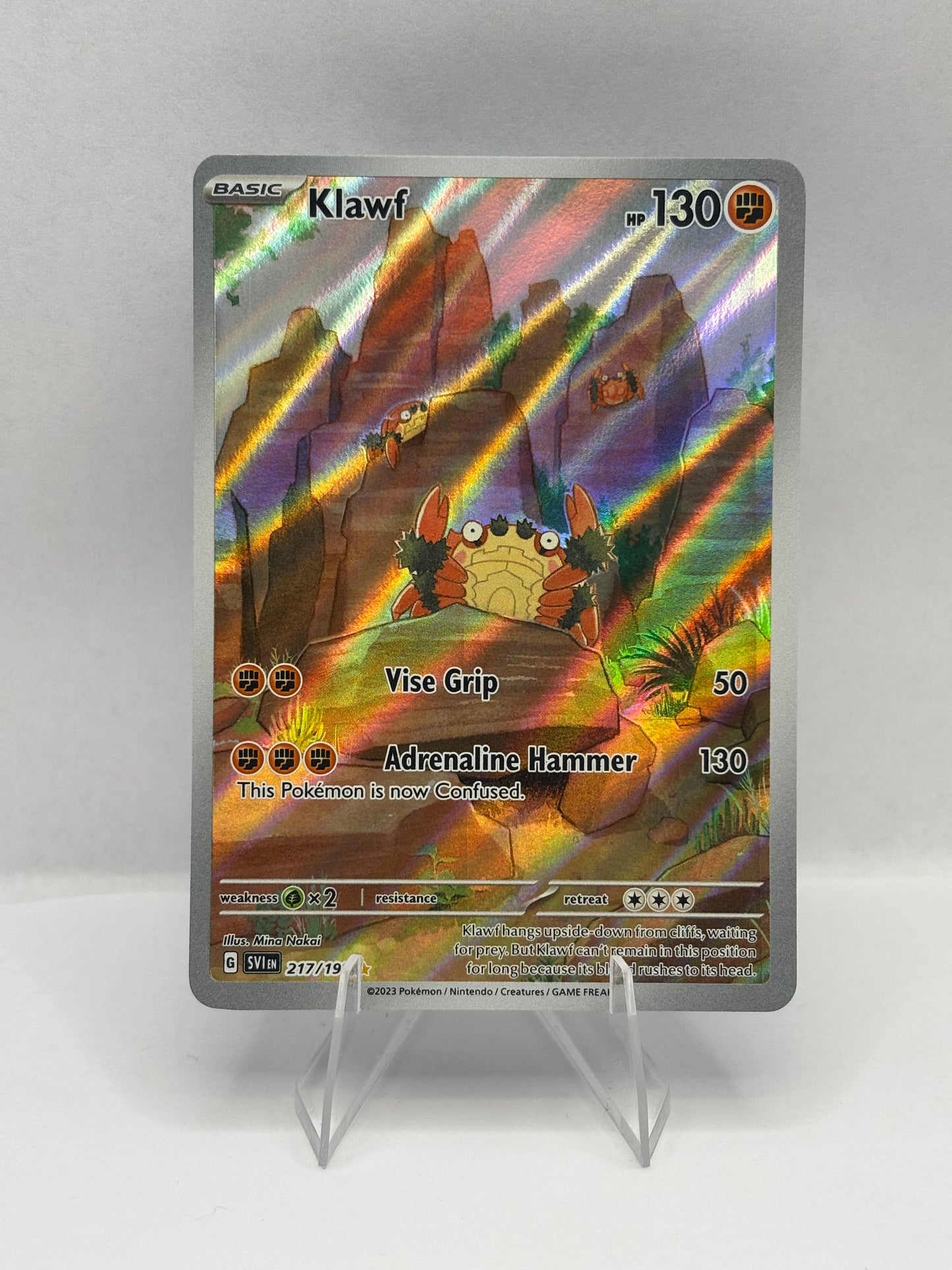 Pokemon Klawf 217/198 SV01: Scarlet & Violet Base Set Illustration Rare