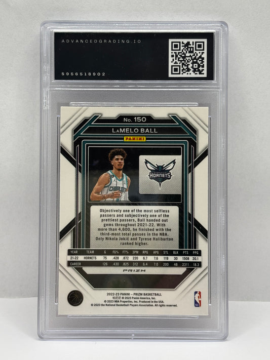 2022-23 Panini Prizm - LaMelo Ball #150 Red Sparkle Prizm Advance 10