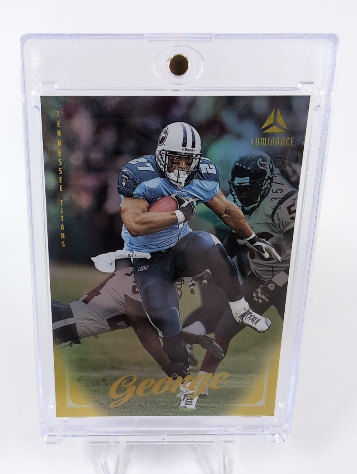 2025 Panini Luminance - Eddie George Gold /299 #59 Titans