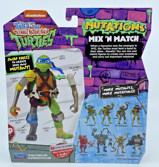 TMNT Mutations Mix N' Match Leonardo Nickelodeon Figure with Figure Protector
