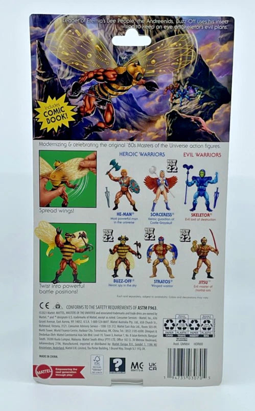 MOTU Masters Universe Origins Buzz-Off Action Figure Mattel 2022