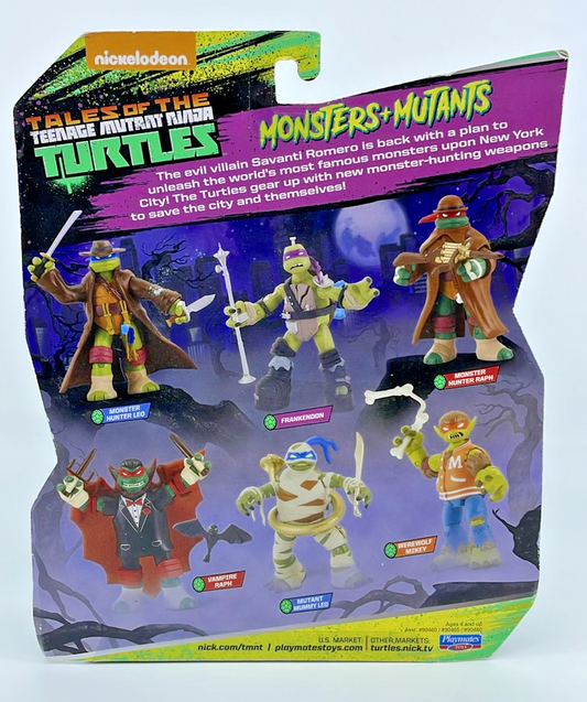 TMNT Tales Monsters Mutants Mummy Leo Playmates Figure with Figure Protector