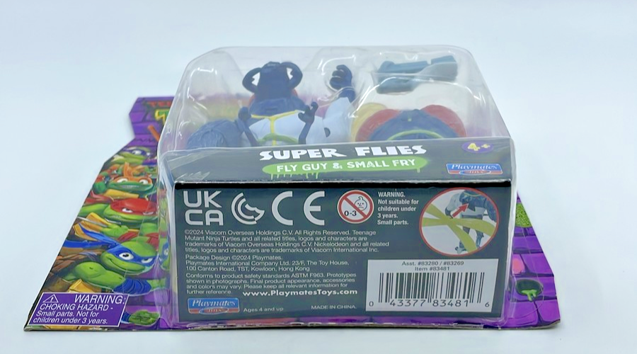 TMNT Mutant Mayhem Fly Guy & Small Fry Figures with Figure Protector