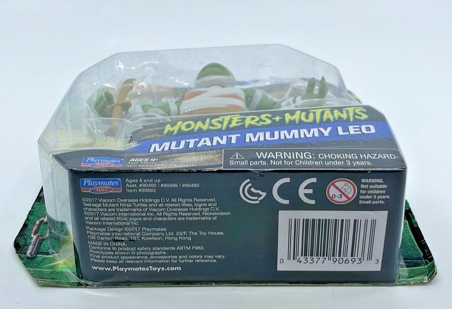 TMNT Tales Monsters Mutants Mummy Leo Playmates Figure with Figure Protector