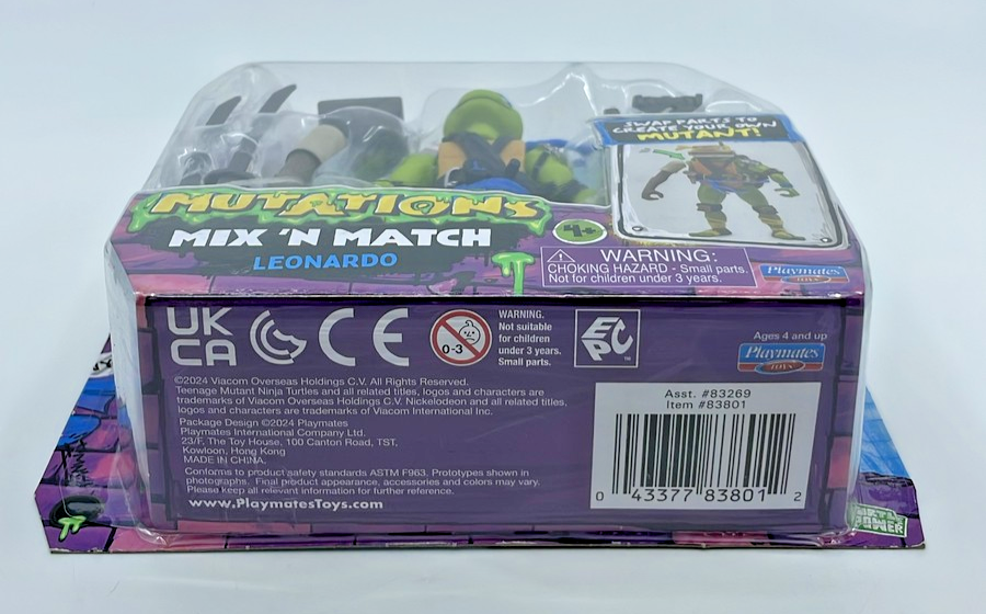 TMNT Mutations Mix N' Match Leonardo Nickelodeon Figure with Figure Protector