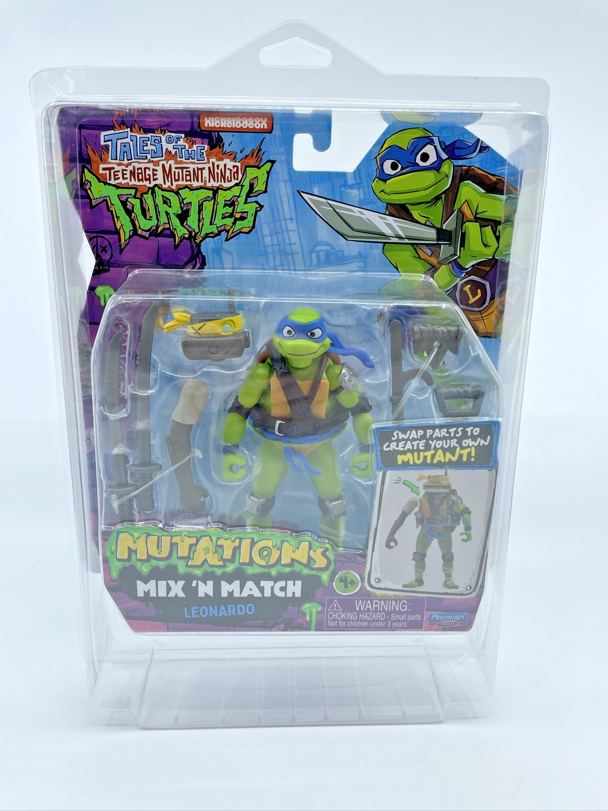 TMNT Mutations Mix N' Match Leonardo Nickelodeon Figure with Figure Protector