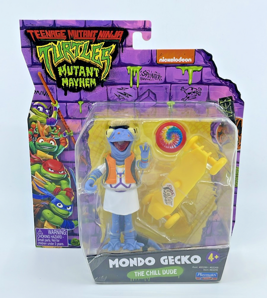 TMNT Mutant Mayhem Mondo Gecko  Action Figure 2023 with Figure Protector