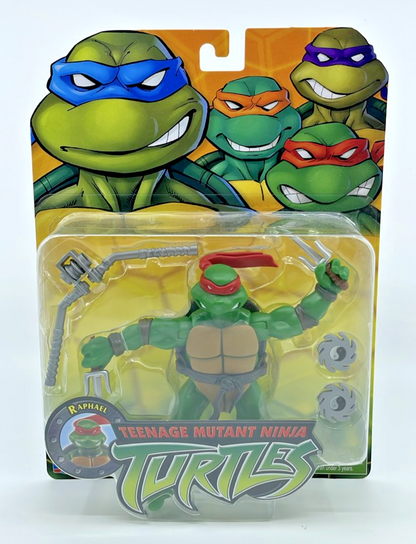 TMNT Raphael 2003 Retro Reissue Playmates Figure 2023 with Figure Protector