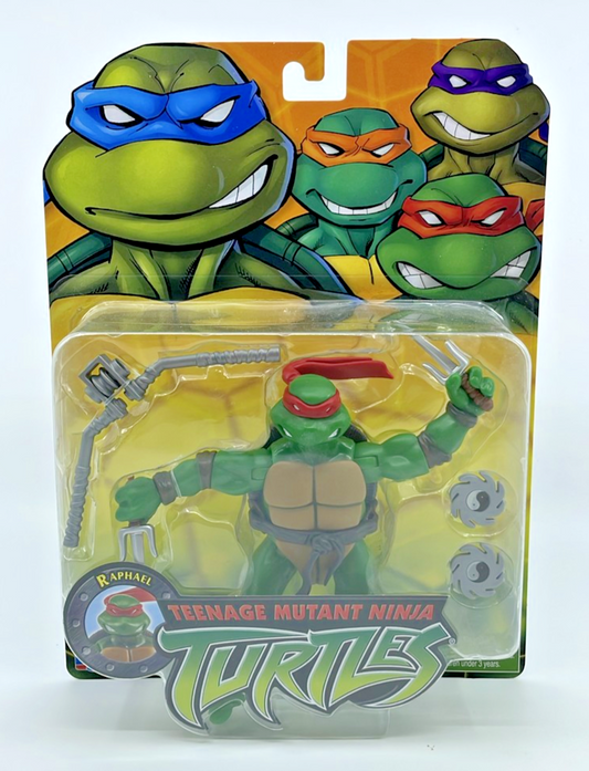 TMNT Raphael 2003 Retro Reissue Playmates Figure 2023 with Figure Protector