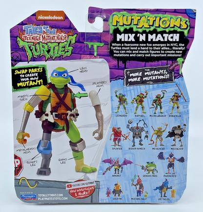 TMNT Tales Mutant Ninja Turtles Mix N Match Gold Fin Fig with Figure Protector