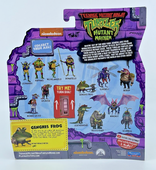 TMNT Mutant Mayhem Genghis Frog Action Figure with Figure Protector