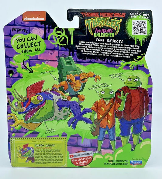TMNT Mutants Unleashed Turbo Cammy Figure 2024 with Figure Protector