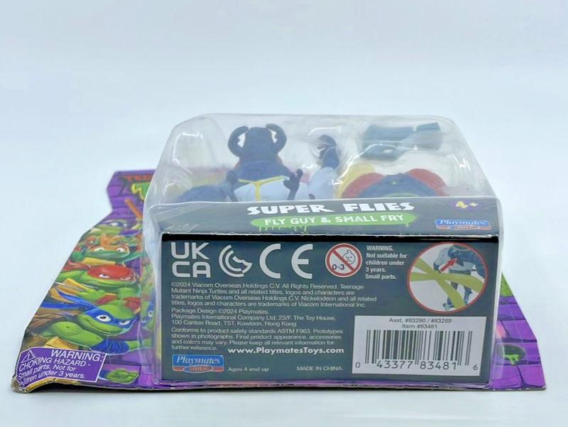 TMNT Mutant Mayhem Fly Guy & Small Fry Figures with Figure Protector