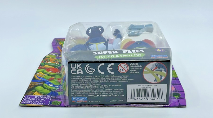 TMNT Mutant Mayhem Fly Guy & Small Fry Figures with Figure Protector