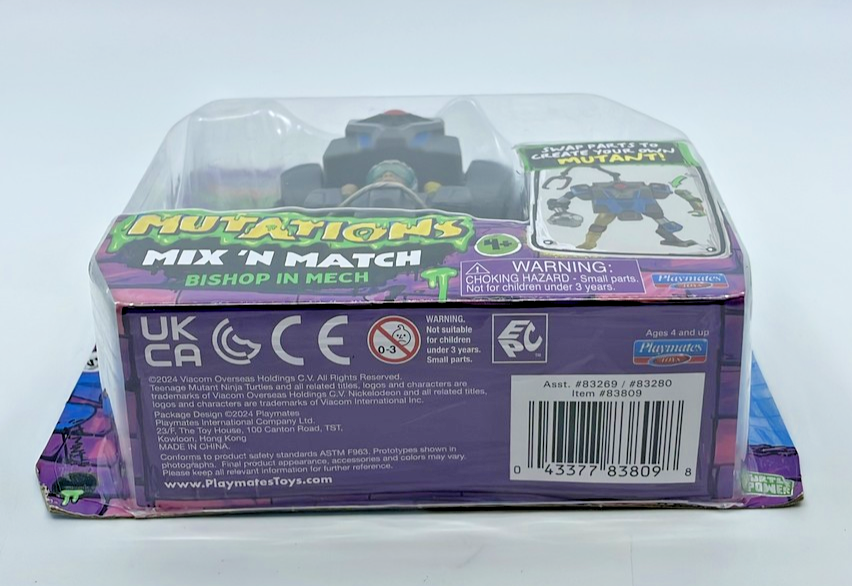 TMNT Mutations Mix 'N Match Bishop Mech Figure with Figure Protector