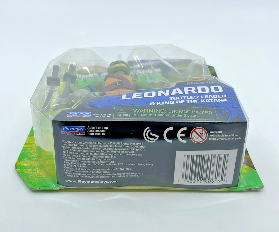 TMNT Leonardo Figure Playmates Nickelodeon Turtles Leader with Figure Protector