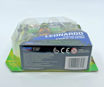 TMNT Leonardo Figure Playmates Nickelodeon Turtles Leader with Figure Protector