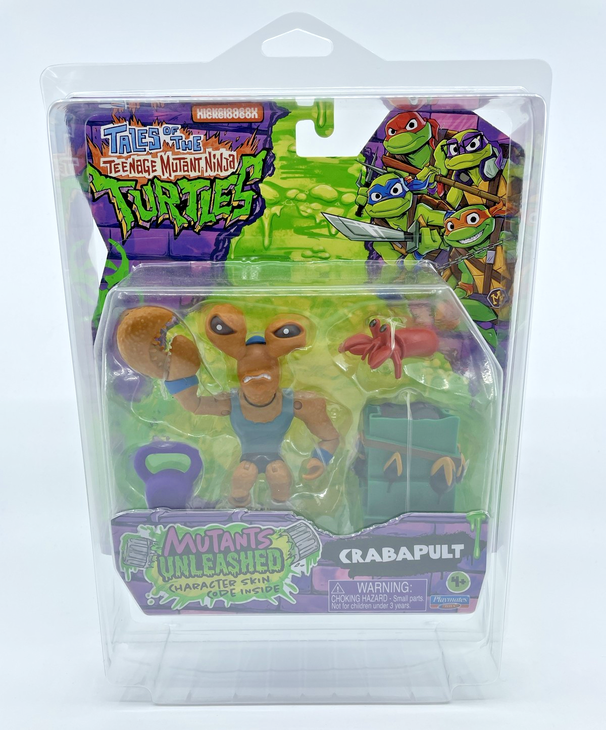 TMNT Mutants Unleashed Crabapult Figure with Figure Protector