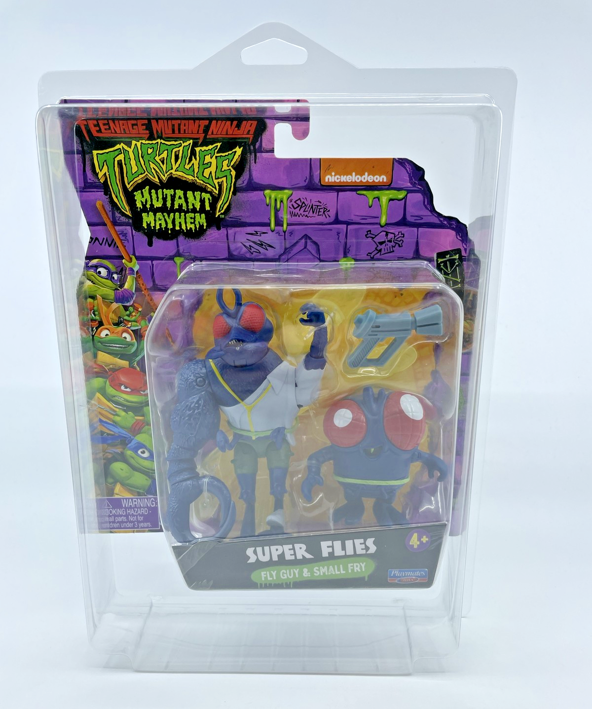 TMNT Mutant Mayhem Fly Guy & Small Fry Figures with Figure Protector