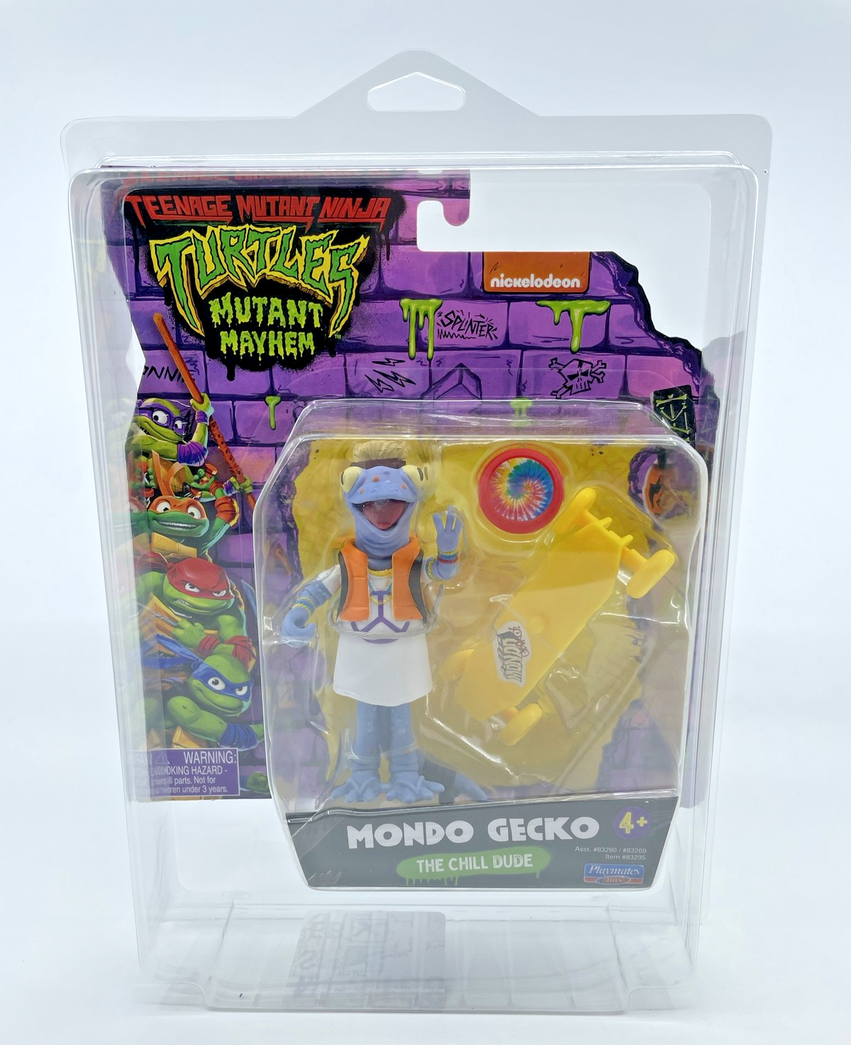TMNT Mutant Mayhem Mondo Gecko  Action Figure 2023 with Figure Protector