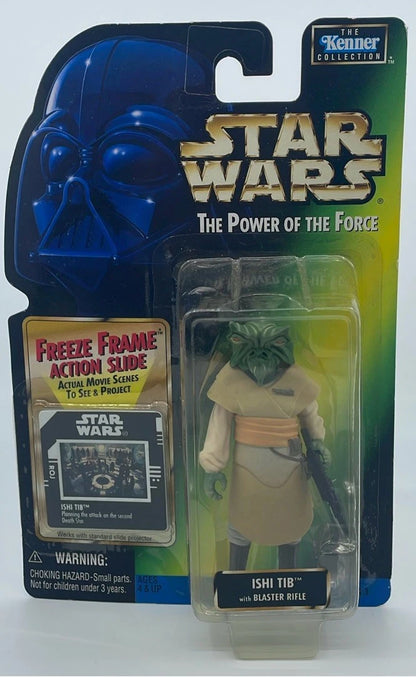 1997 - Star Wars Power of the Force - Ishi Tib Freeze Frame - Kenner Figure