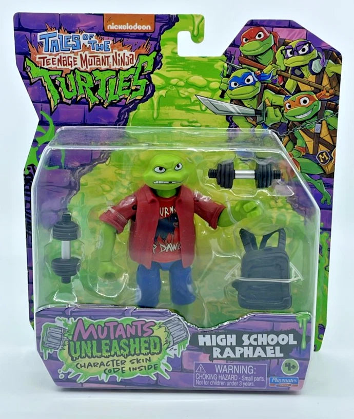 TMNT Mutants Unleashed Raphael Figure with Figure Protector