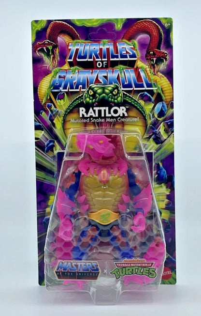 2024 - MOTU Origins Turtles of Grayskull RATTLOR Mutated Snake Men Creature TMNT