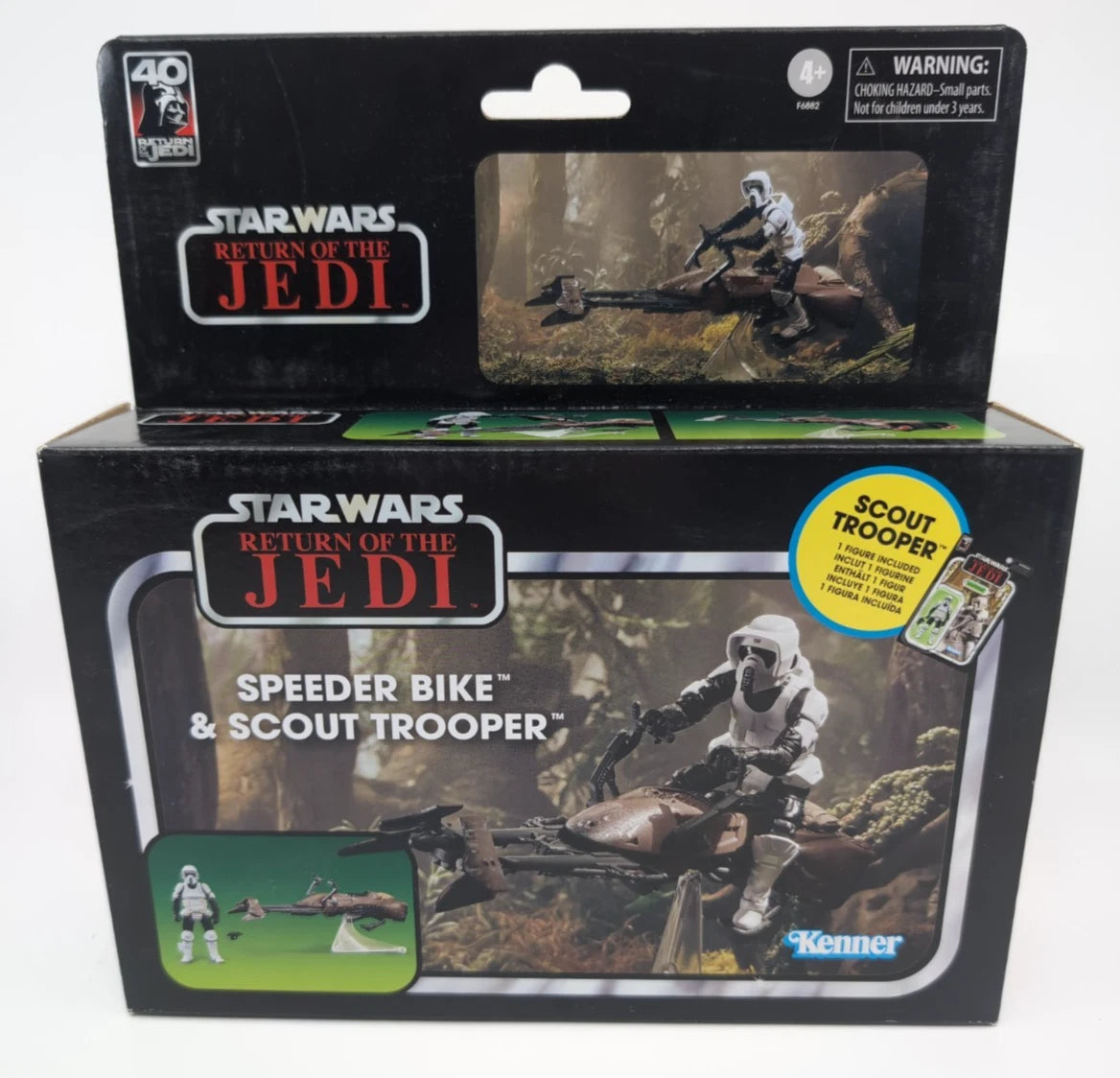 2023- STAR WARS -  3.75in Speeder Bike and Scout Trooper - Hasbro