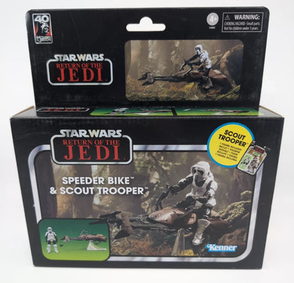 2023- STAR WARS -  3.75in Speeder Bike and Scout Trooper - Hasbro