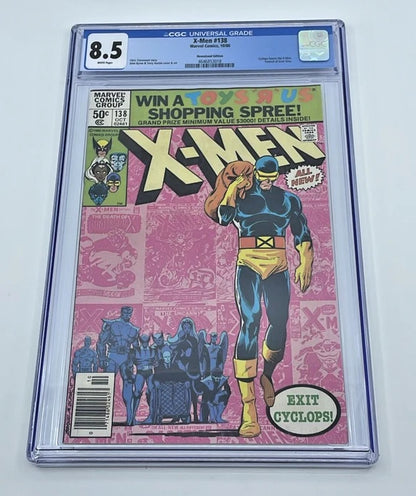 X-Men #138 CGC 8.5 1980 Cyclops Jean Funeral Newsstand
