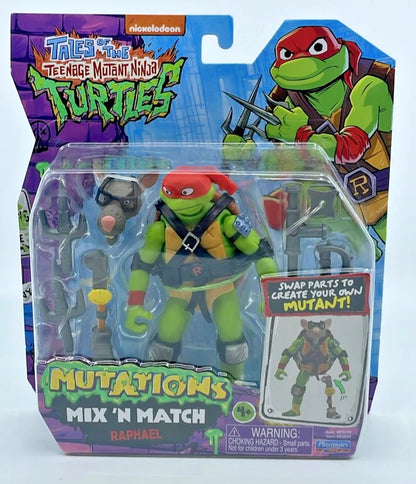 TMNT Mutations Mix N Match Raphael Figure with Figure Protector