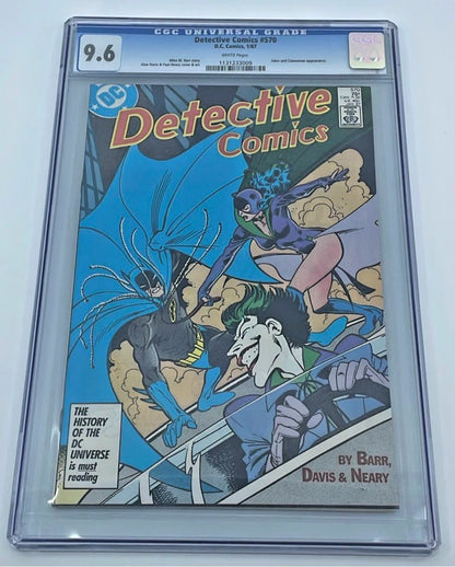 Detective Comics #570 CGC 9.6 White Pages Batman Joker Catwoman DC Comics 1987