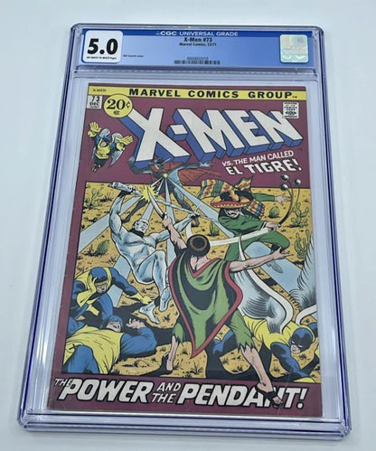 X-Men #73 CGC 5.0 Marvel Comics 1971 El Tigre Bronze Age