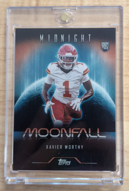 2024 - NFL Topps Midnight - Xavier Worthy M-17 Moonfall RC