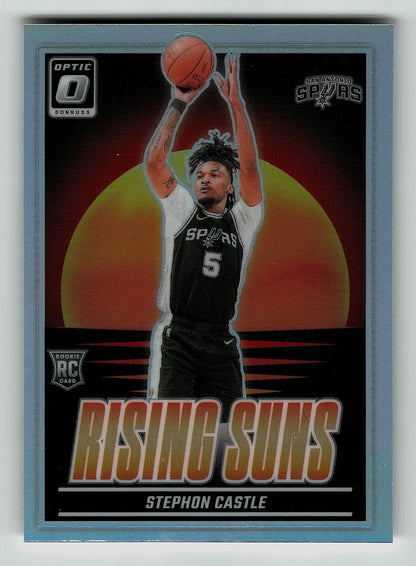 2024-25 Panini Optic Rising Stars Stephon Castle San Antonio Spurs #6
