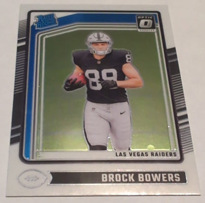 2024 - NFL Donruss Optic Rated Rookie Holo - Brock Bowers 215 Rookie